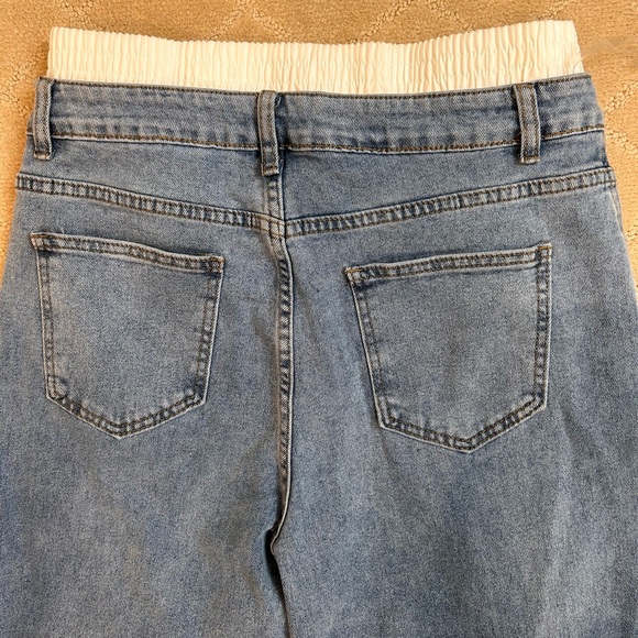 BALBOA Contrast Waist Denim Jeans XL - Picture 3 of 6